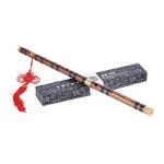 Btuty Fl&ucirc;te &agrave; vent Dizi en bambou amer traditionnel fait &agrave; la main - Instrument de musique chinoise en bois - Niveau d'&eacute;tude G - Performance professionnelle (RomeraLi, neuf)