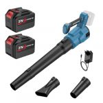 Souffleur Batterie 21V, Souffleur Feuilles sans Fil avec 2 x 4.5Ah Batterie, Moteur sans Balais, 3 Vitesses Max 240KM/H, 2 Buses, Affichage LCD Batterie, pour Jardin, Parkside, Poussi&egrave;re et Neige (BETA STORE S.R.L., neuf)