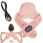 Coussin chauffant pour le cou | Masseur rechargeable &agrave; 3 temp&eacute;ratures &ndash; Coussin chauffant &eacute;lectrique pour le cou | pour soulager l'inconfort, la relaxation pour hommes et femmes, bureau, maison (youjinlin, neuf)