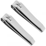 2 PCS Coupe-ongles Robuste, Coupe-ongles en acier inoxydable pour hommes et femmes, Pour les ongles des mains et des pieds, 80 &times; 14,2 mm (CELTIC MANUFACTURING, neuf)