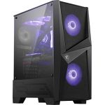 MSI MAG Series Bo&icirc;tier PC de Gaming pour Tour Moyenne : Panneau lat&eacute;ral en Verre tremp&eacute;, Ventilateurs RVB 120 mm, Support de Refroidissement par Liquide jusqu'&agrave; 240 mm (Wimotic FR  ?, neuf)