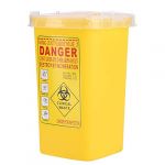 Contenant for objets tranchants-Aiguille en plastique Contenant for contenants Tattoo Medical &Eacute;limination des aiguilles Biohazard 1L Taille de la bo&icirc;te &agrave; d&eacute;chets, Yellow (Phisscii, neuf)