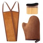 TOEECY Applicateur de Crème Solaire pour le Corps Gant Autobronzant avec Pinceau et Applicateur pour le Dos Kit Complet pour un Bronzage Parfait (CAM SELFSELL, neuf)