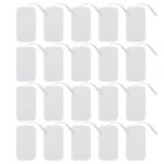 Vegena Lot de 20 &eacute;lectrodes adh&eacute;sives r&eacute;utilisables avec connecteur de 2 mm pour appareil TENS et appareil d'entra&icirc;nement EMS (Solidbuyv, neuf)