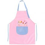 BDEPSTR Tablier Enfant Garcon Fille, R&eacute;glable Tablier Cuisine Enfant avec Poche, Gar&ccedil;on Fille 3 Ans 4 Ans 5 Ans P&acirc;tisserie Dessin Poterie Jardinage Peinture Chef Ecole-Rose (ZLw6679, neuf)