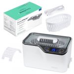 ZENT DeepClean+ Nettoyeur &agrave; ultrasons 42 kHz 600 ml, Bac ultrason pour lunettes, appareils dentaires, proth&egrave;ses, bijoux - 5 programmes temporels, Panneau tactile LED (ZENT dental care, neuf)