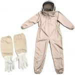 Bozaap Combinaison d'abeille avec gants, combinaison de protection apicole, costume d'apiculture professionnel pour homme et femme, combinaison d'apiculture (Lulushi Store, neuf)