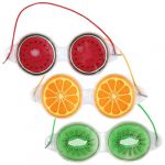IMIKEYA Lot de 3 Patchs Yeux en Gel R&eacute;utilisables Motifs Fruits Masque Rafra&icirc;chissant et Froides Apaisantes pour Fatigue Oculaire &agrave; Domicile (Elsy Abbas, neuf)
