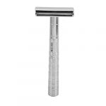 Dioche Outil de Rasage de s&eacute;curit&eacute; Double Face &agrave; Long Manche, Kit de Rasage Humide pour Barbe de s&eacute;curit&eacute; Lavable pour Hommes, Alliage de qualit&eacute; Sup&eacute;rieure, Conception Antid&eacute;rapante, (Argent (Vertigo eu, neuf)