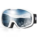 VICTGOAL Lunettes de Ski Homme Femme, Lunettes de snowboard Anti-Bu&eacute;e OTG avec Lentille Sph&eacute;rique Anti-UV pour les Sports d'hiver, le Ski et le Snowboard (Blanc) (VICTGOAL SPorts, neuf)