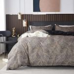 Michorinee Housse de Couette 240x260 Motif Feuilles Tropicales Marron Parure de Lit Réversible en Microfibre avec Fermeture Éclair - Linge de Lit 2 Personnes Adulte avec 2 Taies d'oreiller 65x65 cm (AShanlan, neuf)