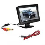 Kit de caméra de recul TFT LCD de 4,3", écran de tableau de bord, kit de caméra de recul pour voiture, camion, van, caravane étanche (Florestoria, neuf)
