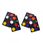 NUOBESTY 2 Ensembles Peinture Pour Le Visage Peinture Rouge Pinceau De Maquillage Outil De Peinture Drapeau National Peinture Pour Le Visage Pigment Pour Le Visage Pigment De 4 pièces * 2 (Sarah Zou, neuf)