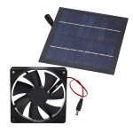 Kit de ventilateur solaire aliment&eacute; par panneau solaire IP65 &eacute;tanche 20 W 12 V pour serre, poulailler, niche pour animaux domestiques, abri de jardin (Vivilan, neuf)