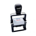 Trodat 5460L20 Professional Line 4.0 Tampon Dateur - encrage automatique rechargeable, encre de couleur bleu et rouge, format de l&lsquo;impression 56 x 33 mm - PAY&Eacute; LE / BANQUE - 12 bandes ann&eacute;e (Maxiburo, neuf)