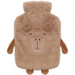 Bouillotte Peluche, Bouillotte eau Chaude Peluche1L, Bouillotte Enfant, Bouillotte Avec Housse Convient pour les Compresses Chaudes et les Mains/Pieds, Ld&eacute;es de Cadeaux pour No&euml;l et l&rsquo;hiver (lechushangmaobaihuo, neuf)