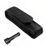 AFCJLTO &Eacute;tui Tactique Molle pour Lampe Torche LED, Pochette de Poche pour Camping Randonn&eacute;e en Plein Air, Noir (JING DAYU, neuf)