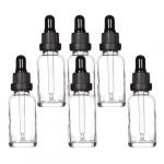 YIZHAO Flacon Compte Gouttes 30ml, Transparent Flacon Huile Essentielle Vide avec Pipette Verre, pour Huile Essentielle, Aromath&eacute;rapie, Laboratoire, Massage, Cosm&eacute;tique, Voyage - 6 Pcs (One Trillion Network, neuf)