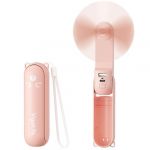 VigorLife Mini Ventilateur Portatif, Ventilateur &agrave; Main Portable 3 en 1, Ventilateurs de Poche Rechargeable par USB, ventilateurs &agrave; Piles[19 heures], Avec Batterie Externe, Lampe de Poche (Rose) (Digitgarden-EU, neuf)