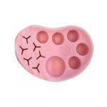 Palette de m&eacute;lange de maquillage - Coque en silicone r&eacute;utilisable - de maquillage pour le front - Outil cosm&eacute;tique multifonction, sourcils - Aide &agrave; coiffer - de beaut&eacute; portable - Lisse (jiaozix, neuf)