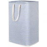 Lifewit Panier à Linge Autoportant 80L, Grand Panier à Linge Pliable et Imperméable avec Poignées Facile Transporter, Corbeille a Linge pour Vêtements, Serviettes, Jouets, Couvertures, Bleu (Lifewit Home FR, neuf)