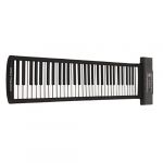 VBESTLIFE Piano Enroulable, 61 Touches, Piano &eacute;lectronique MIDI Portable, &eacute;cran LED, Piano &agrave; Main &eacute;lectronique, Clavier de Piano Num&eacute;rique &eacute;ducatif, pour D&eacute;butants, Adultes, Cadeaux(Le Noir) (Poover-eu, neuf)