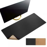 MAIDERN Tapis de bureau en cuir et liège,Tapis de souris 100x40cm, Sous-mains bureau en cuir PU imperméable, Sous main bureau pour le bureau et la maison (Noir) … (Maidern Cork  Leather Direct, neuf)