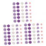 OSALADI 3 Ensembles Pushpin Rose Punaises Colorées Coules De Pouce De Fleur Floral Punaise Rose Punaises À Usage Quotidien Petite Punaise Métal Violet,mauve 40 Pièces * 3 (Joan Yue, neuf)