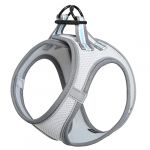 HEELE Harnais pour Chiens Harnais Rembourré en Mesh Doux pour Chiots Harnais Respirant Réglable Réfléchissant Harnais pour Marcher Courir Formation, Gris, 2XS (Heele Euro, neuf)