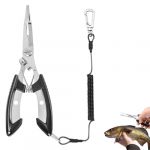 SOGHO Pince de p&ecirc;che en acier inoxydable multifonctionnelle, d&eacute;crocheur d'hame&ccedil;on, kit de pinces de p&ecirc;che avec lani&egrave;re, accessoires de p&ecirc;che en eau sal&eacute;e et eau douce (SanMu-EU, neuf)