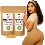Fenugrec Moulu Française 100 g x2 – Format Économique 200 g – Poudre Naturelle pour Grossir le Fessier-Galber la Poitrine & Développer les Hanches – Qualité Pro – Expert du Galbe I Love My Popotin (I LOVE MY POPOTIN, neuf)