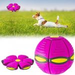 KARELLS Pet Toy Flying Saucer Ball, Balle pour Chien de Soucoupe, Flying Saucer Ball Dog Toy, Balle Soucoupe Volante pour Chien, Balle pour Chien de Soucoupe Volante, for Chiens Chats, Rose (FEEPP, neuf)