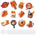 VEOIRXU 12 Pi&egrave;ces Miniatures Alimentaires Boissons Miniatures Objet Miniature Accessoires pour Mini Maisons de Poup&eacute;es &Eacute;chelle pour D&eacute;corer Les Tables Miniatures Dinette Cadeau Id&eacute;al pour Enfants (SHI TONGYANG DE DIAN, neuf)