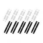 KEQAR 10 Paires de Manchons en Silicone Antidérapants pour Branches de Lunettes 2025 Nouveau (Noir + Blanc) (APENGPENG, neuf)
