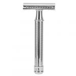 ZASCHMOY Rasoir à Double Tranchant pour Homme, à L'ancienne, Sûr, Précis, Facile à Utiliser, argenté (Jeadhen, neuf)