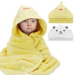 Halinuia 2PCS Serviette de Bain Capuche Bébé,Serviette Bebe,Serviette Bebe Naissance,Drap Serviette de Bain pour Bébé Nouveau-né,Cape de Bain pour Piscine 80 x 80cm Cape De Bain 0-5 Ans (JKLkds, neuf)