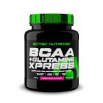 Scitec Nutrition BCAA + Glutamine Xpress - M&eacute;lange d'acides amin&eacute;s essentiels - avec 5g de BCAA 2:1:1-5g de Glutamine - enrichi en Taurine, 600 g, Bubble gum (FitSante, neuf)