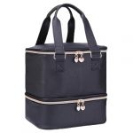 BYLife Trousse de Maquillage, Double Couche Organisateur De Vernis à Ongles peut Contenir 30 Bouteilles (15ml), Trousse Cosmétique de Voyage Sac à Cosmétiques Femme (zhangzhipoxrcai, neuf)