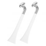 MUCKLILY 2pi&egrave;ces B&acirc;tonnet M&eacute;tallique Pour Cr&egrave;me Contour Des Yeux Applicateur De Massage Pour Yeux Embout De Rechange Pour Visage (Senike, neuf)