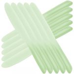 NOLITOY Lot De 10 Spatules De Maquillage Vertes Grandes En Silicone Multifonctions Pour M&eacute;lange Cosm&eacute;tique, Outils D'agitation Pour Professionnels Et Usage Personnel En Institut De Beaut&eacute; (M.Meteorite, neuf)