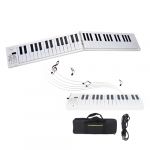 Clavier de Piano Pliable à 61 Touches, Piano électronique Pliable Portable avec Touches Pleine Taille, Sac de Transport, Support de Jouet pour Enfants, Enregistrement et Lecture, (Yunir, neuf)