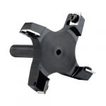 DEEFIINE Fraise à Surfacer Tige 12mm Défonceuse, Fraise de Rabotage avec Diamètre de Coupe de 76mm, Fraise a Raboter cmt avec 4 Lames, Fraise CNC pour bois réversible (Deefiine, neuf)