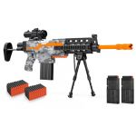 Pistolet &eacute;lectrique pour Enfants, 3 Modes automatiques Toy Foam Blaster avec Scope, 2 Magazines 100 fl&eacute;chettes, Fusil de Sniper &eacute;lectrique pour Enfants &agrave; partir de 6, 7, 8, 9, 10 Ans (Haiyida, neuf)