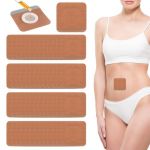 50pcs Pack d'Huile de Ricin, Pansements à l'Huile de Ricin Auto-Adhésifs de Qualité Supérieure Imperméables et Résistants à l'Huile Patchs à l'Huile de Ricin Huile Non Incluse (Beisong, neuf)