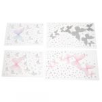 VICASKY 4feuilles Autocollants De Visage Autocollants De Strass Adhésifs Auto-adhésifs Pour Maquillage De Festival Et Halloween De Gemmes Éblouissantes Pour Événements Et Concerts (Micanties, neuf)