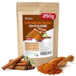 Detox Organica Cannelle de Ceylan 250g ( 100% Pure et Naturelle - Qualit&eacute; Sup&eacute;rieure ) Cannelle en poudre du Sri Lanka en Sachet Fra&icirc;cheur Sous Vide &ndash; Vegan, Sans additif (250) (Detox Organica, neuf)