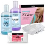Mylee Kit de Préparation et Nettoyage Ongles Gel avec Dissolvant, Prep & Wipe 2-en-1 250ml et Gel Remover avec acétone 250ml + Lingettes pour Ongles et Feuilles d'Aluminium (Just Beauty UK, neuf)