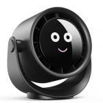 Ventilateur Portable, Mini Ventilateurs Rechargeables USB, Rotation à 360 Degrés, 5 Vitesses avec Affichage LED, Table Fan Silencieux pour Bureau, Maison, Camping, Poussette pour Bébé (Fitabok, neuf)