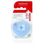 edel+white Expanding Superfloss 25 m sous blister I Fil dentaire ciré Menthe I Dental Floss I Nettoyant interdentaire pour une hygiène buccale en profondeur (Swiss Dental Experts, neuf)