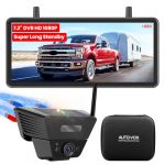 AUTO-VOX Camera de Recul sans Fil Solar avec Moniteur 7.2" 1080P HD: 1 Min Installation Rapide, avec Sac de Rangement, IP69K Imperm&eacute;able Camera de Recul Voiture pour Camion, Remorque, Camping Car, Van (Boscam EU Distributor, neuf)